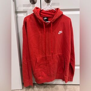 Nike Men's Bold Red Pullover Hoodie